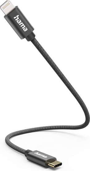 Изображение Kabel USB Hama USB-C - Lightning 2 m Czarny (002016010000)