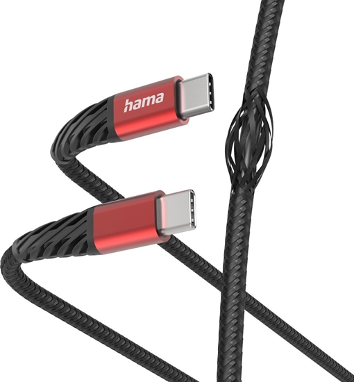 Изображение Kabel USB Hama USB-C - USB-C 1.5 m Czarny (002015420000)