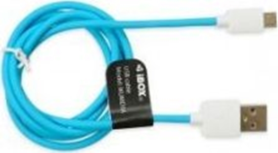Picture of Kabel USB iBOX USB-A - microUSB 1 m Niebieski (IKUMD3A)