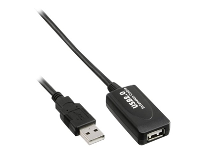 Attēls no Kabel USB InLine USB-A - 5 m Czarny (34605I)