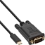 Изображение Kabel USB InLine USB-C - D-Sub (VGA) 2 m Czarny (64142)