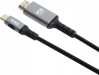 Picture of Kabel USB Yenkee USB-C - HDMI 1.5 m Czarno-srebrny (35055381)