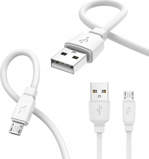 Picture of Kabel USB Jellico USB-A - microUSB 1 m Biay (6974929202224)