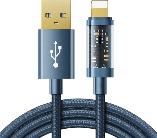 Изображение Kabel USB Joyroom USB-A - Lightning 1.2 m Niebieski (6941237196446)