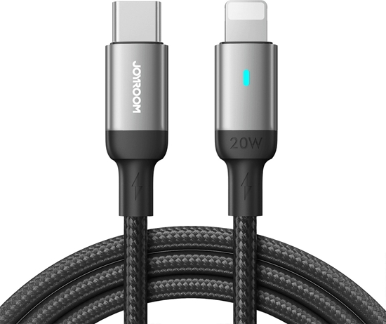 Picture of Kabel USB Joyroom USB-C - Lightning 1.2 m Czarny (JYR650)