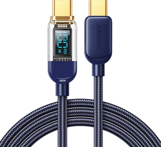 Picture of Kabel USB Joyroom USB-C - USB-C 1.2 m Niebieski (JYR645)