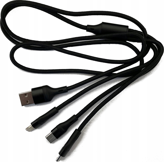 Picture of Kabel USB USB-C - microUSB 1.2 m Czarny (N939B)