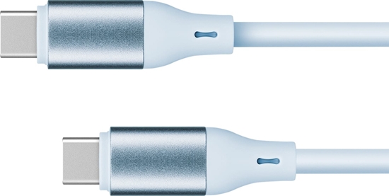 Изображение Kabel USB Kruger&Matz USB-C - USB-C 1 m Niebieski (KM1269-1BL)