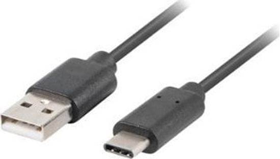 Picture of Kabel USB Lanberg USB-A - USB-C 0.5 m Czarny (CA-USBO-20CU-0005-BK)