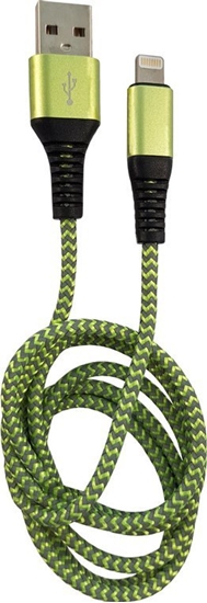 Picture of Kabel USB LC-Power USB-A - Lightning 1 m Zielono-szary (31331G)