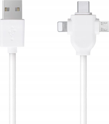 Изображение Kabel USB Libox USB-A - USB-C + microUSB + Lightning Biay (LB0112)