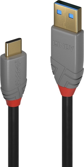Picture of Kabel USB Lindy USB-C - USB-A 3 m Czarny (3m USB 3.2 Type A to C Cable,)