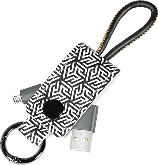 Picture of Kabel USB LogiLink USB-A - microUSB 0.22 m Czarno-szary (CU0165)