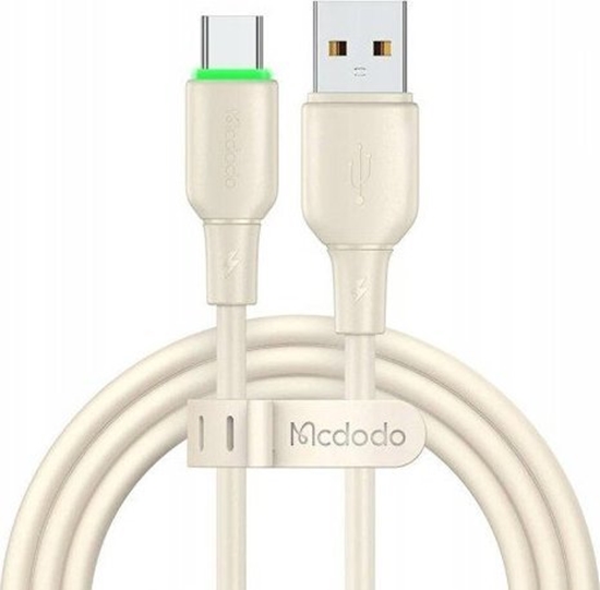 Изображение Mcdodo USB to USB-C Cable Mcdodo CA-4750 with LED light 1.2m (beige)