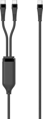 Изображение Kabel USB MicroConnect USB-C - 2x USB-C 1.5 m Czarny (1-in-2 PD100W USB-C to)