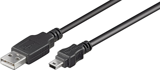 Изображение Kabel USB MicroConnect USB-A - miniUSB 10 m Czarny (USBAMB510)