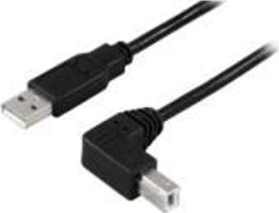 Изображение Kabel USB MicroConnect USB-A - USB-B 10 m Czarny (USBAB2ANGLE10)