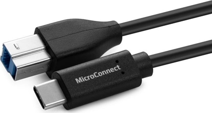 Изображение Kabel USB MicroConnect USB-C - USB-B 1.8 m Czarny (USB3.1CB2)