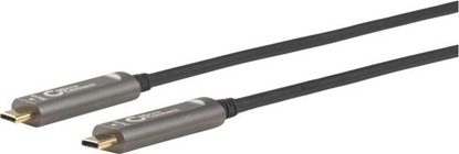 Изображение Kabel USB MicroConnect USB-C - USB-C 10 m Czarny (MC-USB3.1CC10OP)