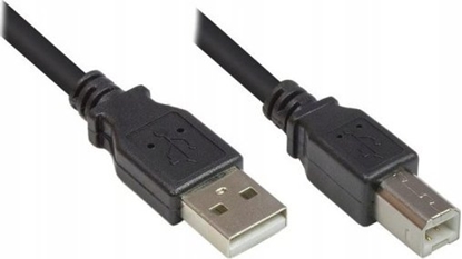 Attēls no Kabel USB Montis USB-A - USB-B 1.8 m Czarny (MT050)