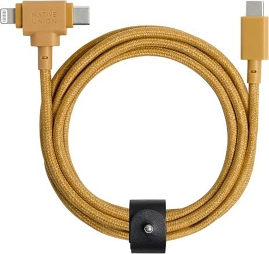 Picture of Kabel USB Native Union USB-C - USB-C + Lightning 1.5 m óty (BELT-CCL-KFT-NP)