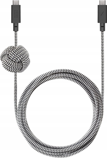 Picture of Kabel USB Native Union USB-C - USB-C 1.8 m Czarno-biay (ACABLE-C-ZEB-NP)