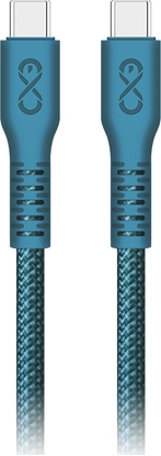 Picture of Kabel USB Orno USB-C - USB-C 0.9 m Niebieski (CABEXCIMMOUCUC0.9MIX)