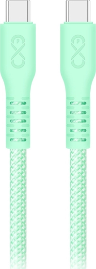 Изображение Kabel USB Orno USB-C - USB-C 2 m Zielony (CABEXCIMMOUCUC2.0MIX)