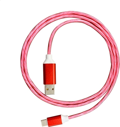 Изображение Kabel USB Platinet USB-A - USB-C 1 m Czerwony (PUACL1R)