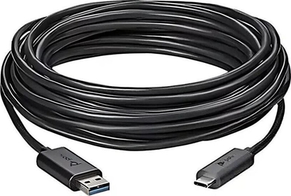 Picture of Kabel USB Poly USB-A - USB-C 10 m Czarny (CBL USB 3.1 TYPE A TO C SLIM)