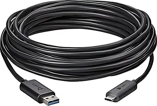 Picture of Kabel USB Poly USB-A - USB-C 10 m Czarny (CBL USB 3.1 TYPE A TO C SLIM)