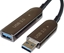 Изображение Kabel USB PremiumCord USB-A - USB-A 10 m Czarny (ku3fiber10)