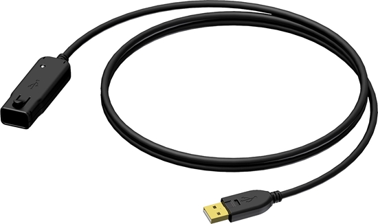 Picture of Kabel USB Procab USB-A - USB-A 12 m Czarny (BXD602/12)