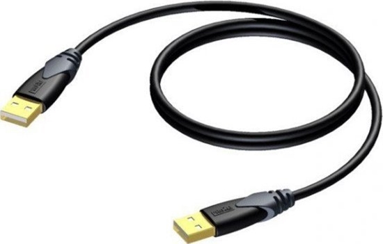 Picture of Kabel USB Procab USB-A - USB-A 1.5 m Czarny (CLD600/1.5)