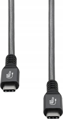 Изображение Kabel USB ProXtend USB-C - USB-C 0.5 m Szary (USB4 Cable Gen. 3x2 40Gbps)