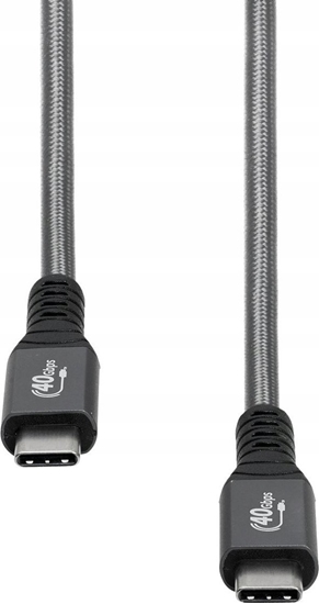 Picture of Kabel USB ProXtend USB-C - USB-C 0.5 m Szary (USB4 Cable Gen. 3x2 40Gbps)