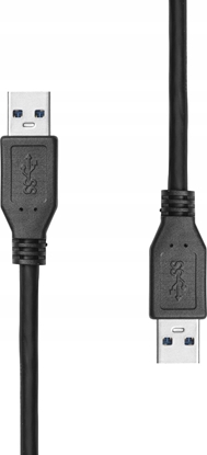 Attēls no Kabel USB ProXtend USB-A - USB-A 1 m Czarny (USB3AA-001)