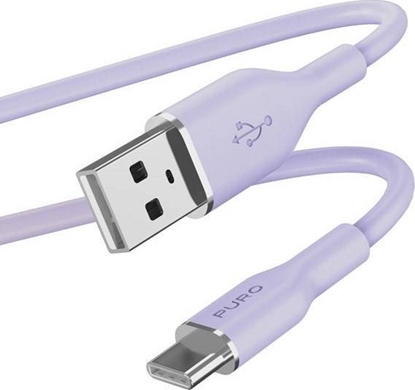 Изображение Kabel USB Puro USB-A - USB-C 1.5 m Fioletowy (PUR679)