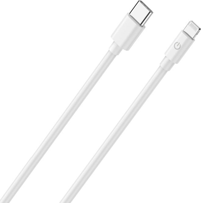Изображение Realpower Lade/Datenkabel USB-C auf Lightning 2m weiß MFI 3A