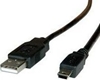 Picture of Roline USB 2.0 Cable, A - 5-Pin Mini, M/M, black, 0.8 m