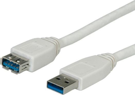 Picture of Roline USB 3.2 Gen 1 Cable, A - A, M/F, black, 1.8 m