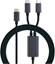 Picture of Roline USB2.0 Y - Splitter Charging Cable, Type C Connectors, C-C, M/M, max. 100W, black, 1.85 m