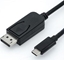 Picture of Kabel USB Roline USB-C - DisplayPort 1 m Czarny (JAB-3752631)