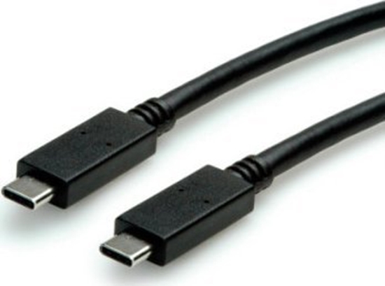 Изображение Kabel USB Roline USB-C - USB-C 0.5 m Czarny (11.44.9052)