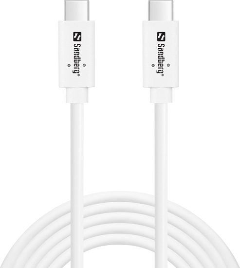 Picture of Kabel USB Sandberg USB-C - USB-C 2 m Biay (USB-C<gt/>C USB 3.1 G2 100W,)