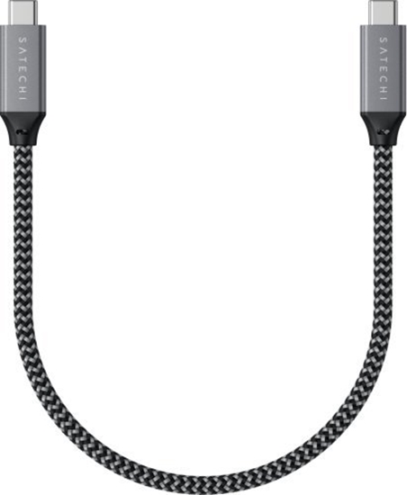 Изображение Kabel USB Satechi USB-C - USB-C 0.25 m Szary (ST-U4C25M)