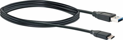 Attēls no Kabel USB Schwaiger USB-A - USB-C 1 m Czarny (CK3141533)