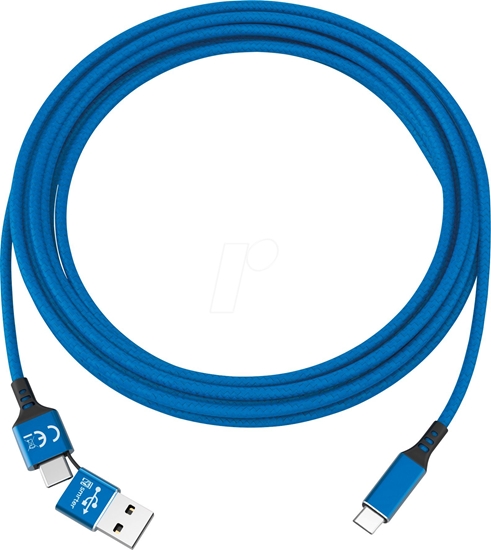 Picture of Kabel USB Smrter USB-C - USB-C 1 m Niebieski (SMRTER_SPEEDY_C_NB)