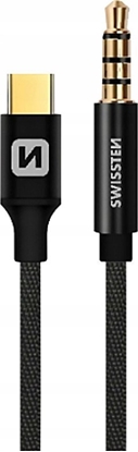 Attēls no Kabel USB Sourcing USB-C - mini Jack 3.5 mm 1.5 m Czarny (73501303)