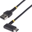 Изображение Kabel USB StarTech USB-A - USB-C 0.15 m Czarny (R2ACR-15C-USB-CABLE)